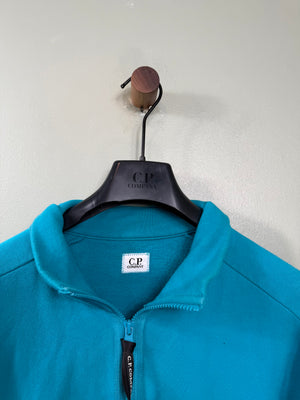 C.P. Company Aqua Blue 1/4 Zip Jumper