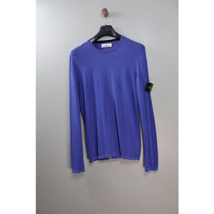 Stone Island Blue Knit Jumper