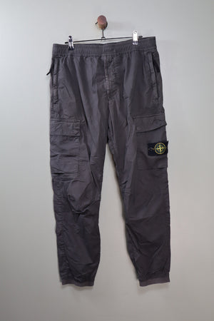 Stone Island Charcoal Grey RE-T Cargo Bottoms