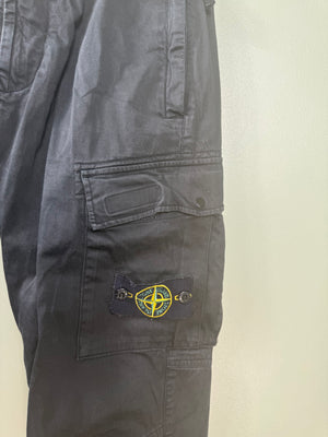 Stone Island Black RE-T Cargo Bottoms