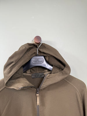Stone Island Khaki Ghost 1/2 Zip Hoodie