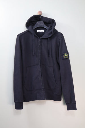 Stone Island Black Zipped Hoodie