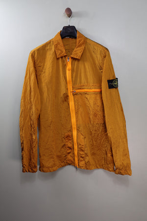 Stone Island Orange Nylon Metal Overshirt