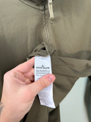 Stone Island Khaki Ghost 1/4 Zip Jumper