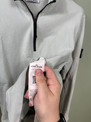 Stone Island Light Grey 1/4 Zip Jumper