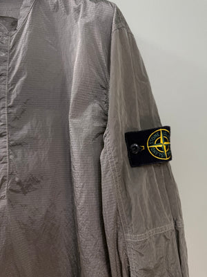 Stone Island Green Nylon Metal Smock