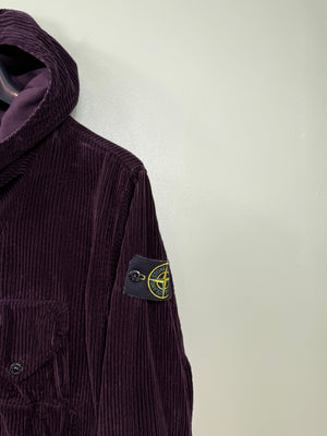 Stone Island Maroon Corduroy Smock
