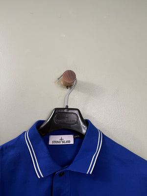 Stone Island Blue Slim Fit Polo