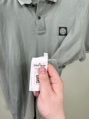 Stone Island Khaki Slim Fit Polo
