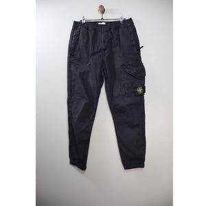 Stone Island Black RE-T Cargo Bottoms
