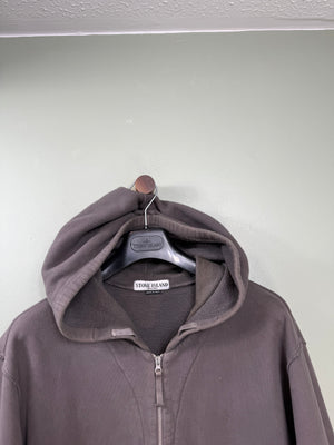 Stone Island Charcoal Grey Zipped Hoodie