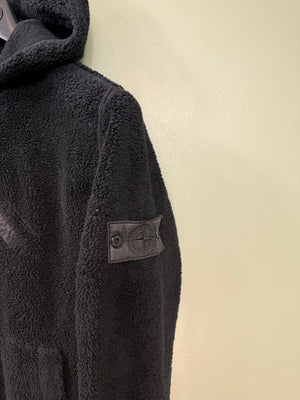Stone Island Black Shadow Project Teddy Fleece Zipped Hoodie