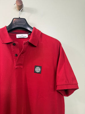 Stone Island Red Slim Fit Polo