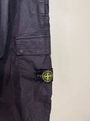 Stone Island Black RE-T Cargo Bottoms