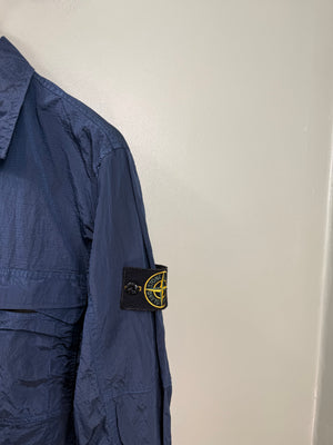 Stone Island Navy Nylon Metal Overshirt
