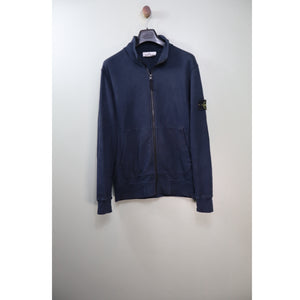 Stone Island Navy Zipped Jumper