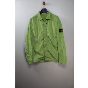 Stone Island Green Nylon Metal Overshirt