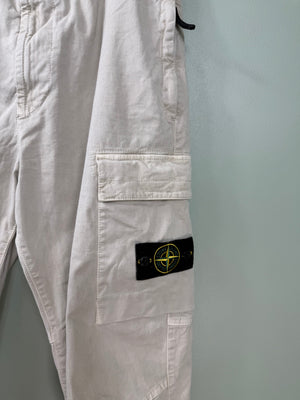 Stone Island Beige RE-T Cargo Bottoms