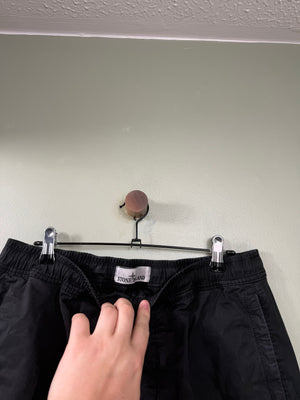 Stone Island Black RE-T Cargo Bottoms