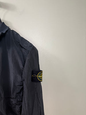 Stone Island Black Nylon Metal Smock