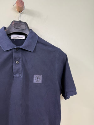 Stone Island Navy Slim Fit Polo