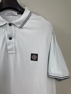 Stone Island Baby Blue Slim Fit Polo