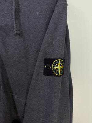 Stone Island Grey Zipped Hoodie