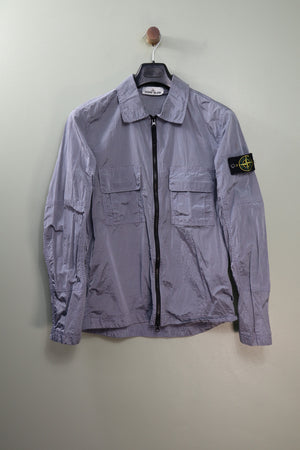 Stone Island Silver Nylon Metal Overshirt