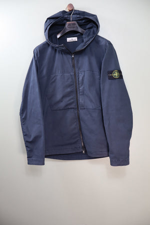 Stone Island Navy Supima Cotton Twill Jacket