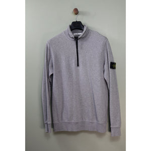 Stone Island Grey 1/4 Zip Jumper