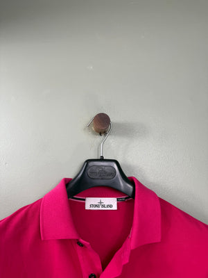 Stone Island Hot Pink Slim Fit Polo