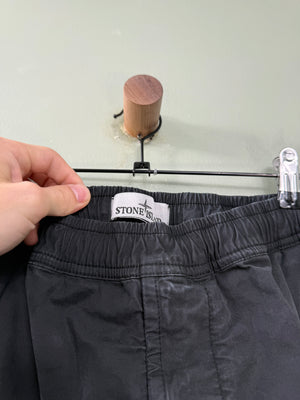 Stone Island Black RE-T Cargo Bottoms