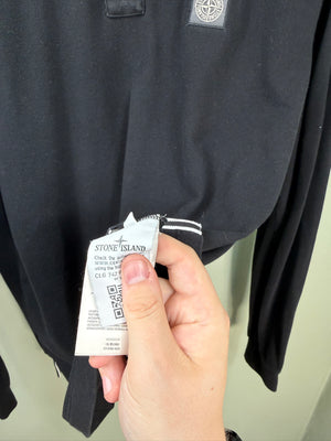 Stone Island Black Regular Fit Polo