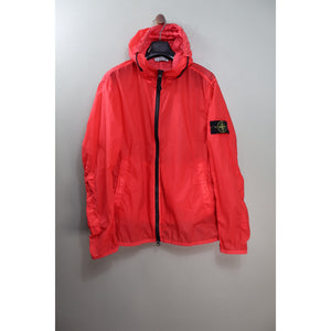Stone Island Red Lamy Velour Jacket