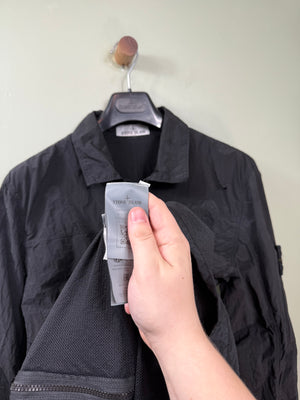 Stone Island Black Nylon Metal Overshirt