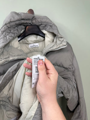 Stone Island Grey Nylon Metal Watro Ripstop Down Jacket