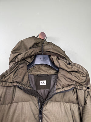 C.P. Company Khaki BI-Mesh Down Jacket