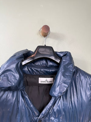 Stone Island Blue Pertex Quatum Down Gilet