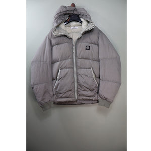 Stone Island Grey Nylon Metal Watro Ripstop Down Jacket