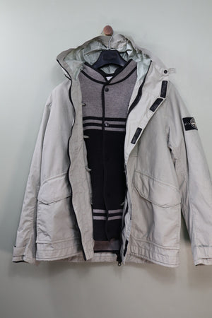 Stone Island Light Grey Reflective Weave Jacket