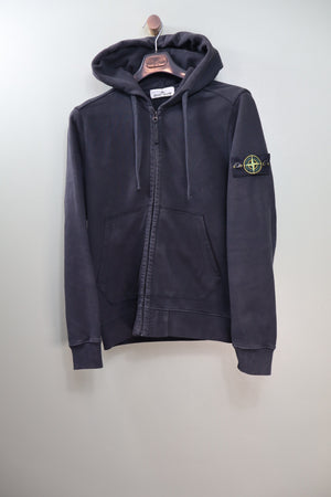 Stone Island Black Zipped Hoodie