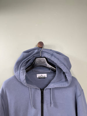 Stone Island Purple Zipped Hoodie
