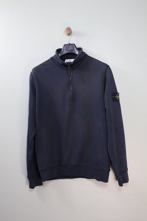 Stone Island Black 1/4 Zip Jumper