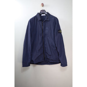 Stone Island Navy Nylon Metal Overshirt
