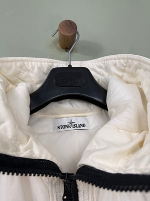 Stone Island White Crinkle Reps Jacket