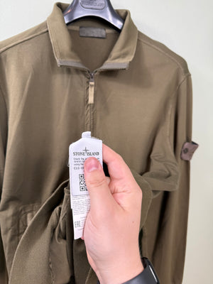 Stone Island Khaki Ghost 1/4 Zip Jumper