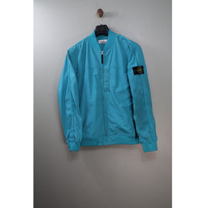 Stone Island Aqua Blue Micro Reps Bomber Jacket
