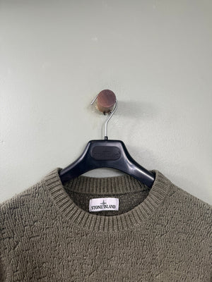 Stone Island Khaki Towel Knit Jumper