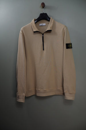 Stone Island Beige 1/4 Zip Jumper