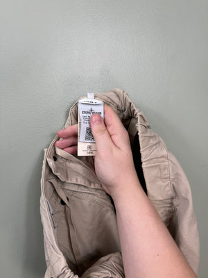 Stone Island Beige RE-T Cargo Bottoms